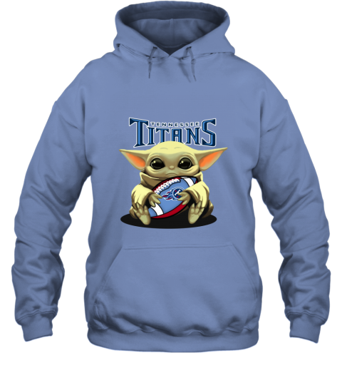 Baby Yoda Loves The Tennessee Titans yztu baby yoda loves the tennessee titans hoodie 23 front carolina blue