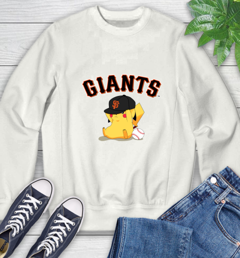 MLB Pikachu Baseball Sports San Francisco Giants Sweatshirt