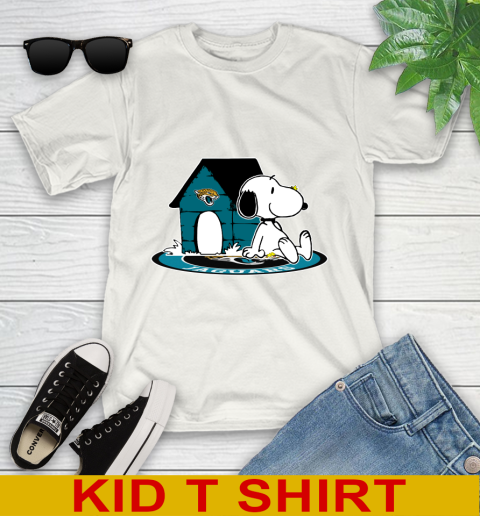 NFL Football Jacksonville Jaguars Snoopy The Peanuts Movie Shirt Youth T-Shirt