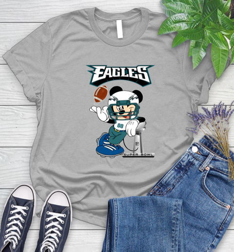 NFL Philadelphia Eagles Mickey Mouse Disney Super Bowl Football T Shirt Women's T-Shirt 5