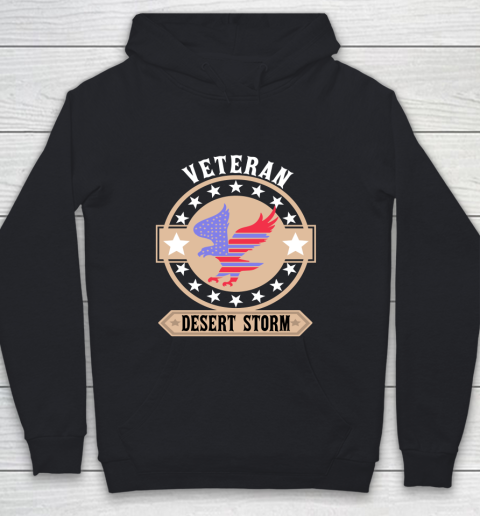 Desert Storm Veteran  American Flag  Eagle Youth Hoodie