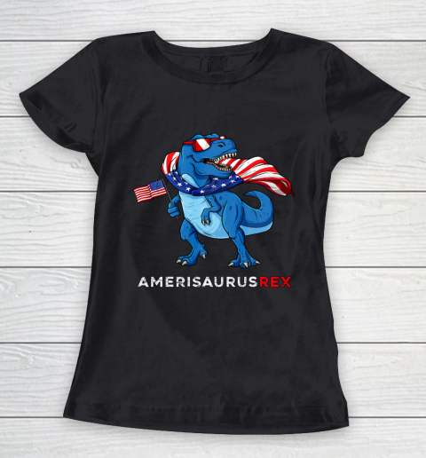 4th Of July Amerisaurus T Rex Dinosaur Boys Kids Teens Women's T-Shirt