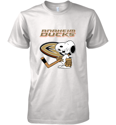 Anaheim Ducks Ice Hockey Broken Teeth Snoopy NHL Premium Men's T-Shirt