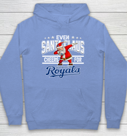 Kansas City Royals Even Santa Claus Cheers For Christmas MLB Hoodie 8