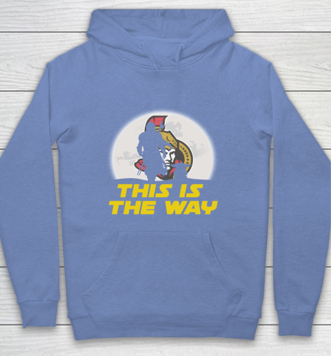 Ottawa Senators NHL Ice Hockey Star Wars Yoda And Mandalorian This Is The Way Youth Hoodie 8
