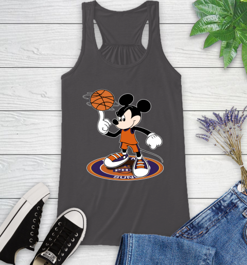 NBA Basketball Phoenix Suns Cheerful Mickey Disney Shirt Racerback Tank 12