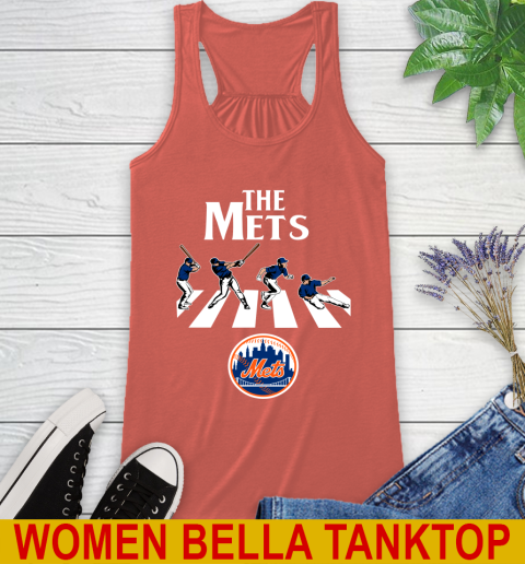 MLB Baseball New York Mets The Beatles Rock Band Shirt Racerback Tank 3