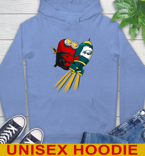 NFL Football Philadelphia Eagles Deadpool Minion Marvel Shirt Hoodie 11