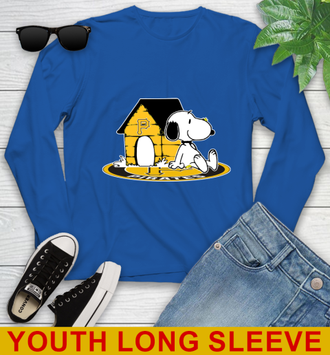 MLB Baseball Pittsburgh Pirates Snoopy The Peanuts Movie Shirt Youth Long Sleeve 10