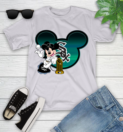 MLB Chicago White Sox The Commissioner's Trophy Mickey Mouse Disney Youth T-Shirt 4