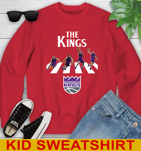 NBA Basketball Sacramento Kings The Beatles Rock Band Shirt Youth Sweatshirt 7
