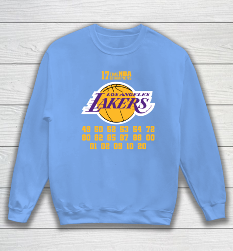 Los Angeles Lakers Finals Champions 17 Time Nba Champions Sweatshirt 8