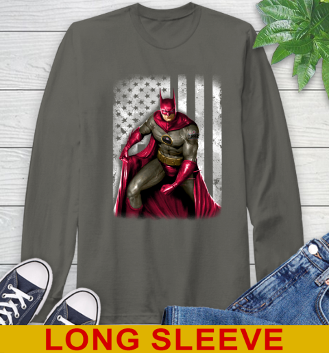 LA Clippers NBA Basketball Batman DC American Flag Shirt Long Sleeve T-Shirt 10