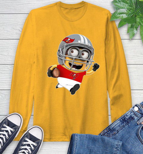 NFL Tampa Bay Buccaneers Minions Disney Football Sports Long Sleeve T-Shirt 3