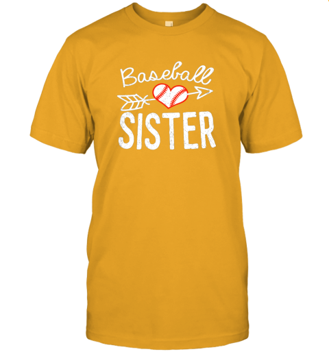 zxes baseball sister for fan jersey t shirt 60 front gold