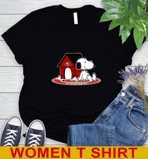NFL Football San Francisco 49ers Snoopy The Peanuts Movie Shirt Women's T-Shirt 2