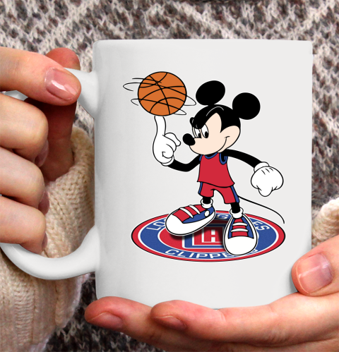 NBA Basketball LA Clippers Cheerful Mickey Disney Shirt Ceramic Mug 11oz 2