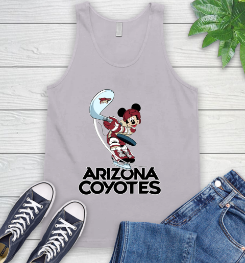 NHL Hockey Arizona Coyotes Cheerful Mickey Mouse Shirt Tank Top 4