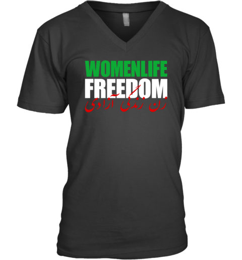 Women Life Freedom Iran V-Neck T-Shirt