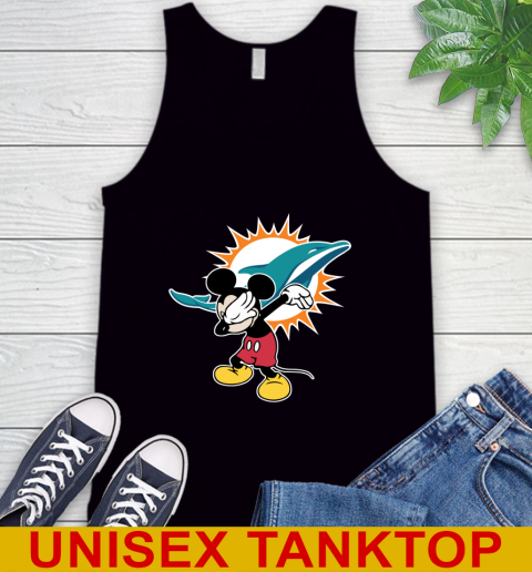 Miami Dolphins NFL Football Dabbing Mickey Disney Sports Tank Top 2