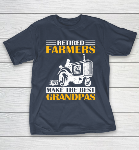 GrandFather gift shirt Retired Farmer Tractor Make The Best Grandpa Retirement Gift T Shirt T-Shirt 3