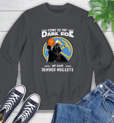 NBA Come To The Dark Side We Have Denver Nuggets Star Wars Darth Vader Basketball Sweatshirt 6