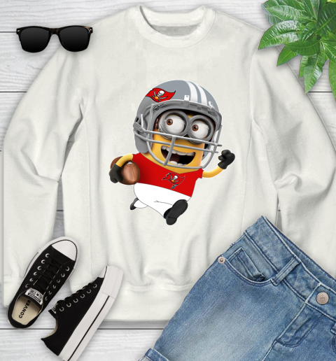 NFL Tampa Bay Buccaneers Minions Disney Football Sports Youth Sweatshirt