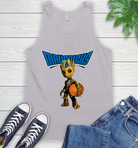Dallas Mavericks NBA Basketball Groot Marvel Guardians Of The Galaxy Tank Top 4