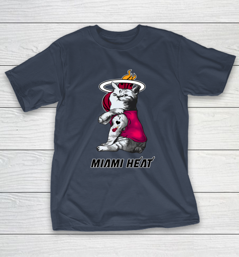 NBA Basketball My Cat Loves Miami Heat T-Shirt 3
