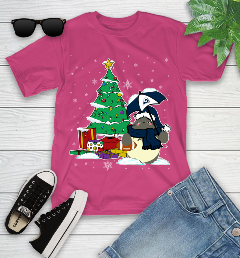 Los Angeles Rams NFL Football Cute Tonari No Totoro Christmas Sports Youth T-Shirt 11