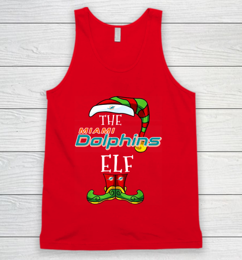 Miami Dolphins Christmas ELF Funny NFL Tank Top 5