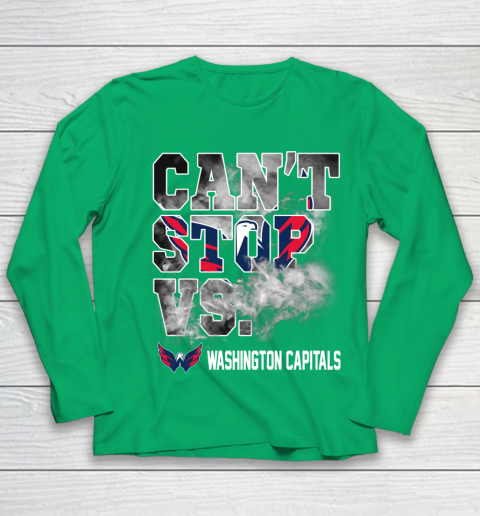 NHL Washington Capitals Hockey Can't Stop Vs Youth Long Sleeve 4