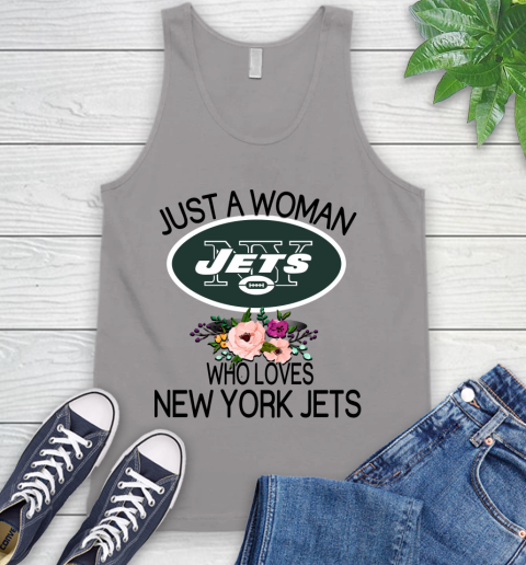 NFL Just A Woman Who Loves New York Jets Football Sports Tank Top 2