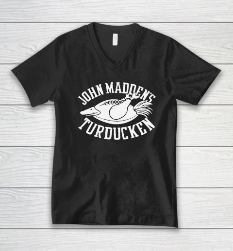 John Madden Football V-Neck T-Shirt