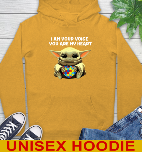 I Am Your Voice You Are My Heart Baby Yoda Autism Awareness Shirt 14