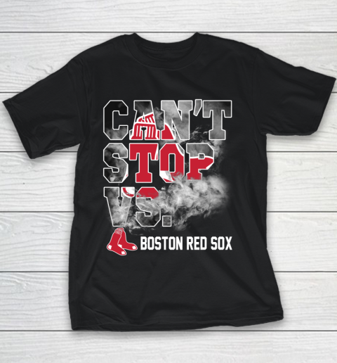 MLB Boston Red Sox Baseball Can't Stop Vs Boston Red Sox Youth T-Shirt