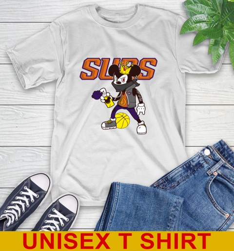Phoenix Suns NBA Basketball Mickey Peace Sign Sports T-Shirt