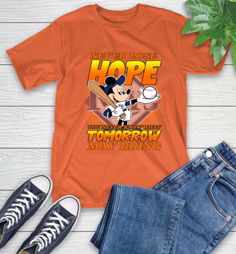 Tampa Bay Rays MLB Baseball Mickey Disney Never Lose Hope T-Shirt 4