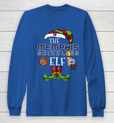 Memphis Grizzlies Christmas ELF Funny NBA Long Sleeve T-Shirt 6