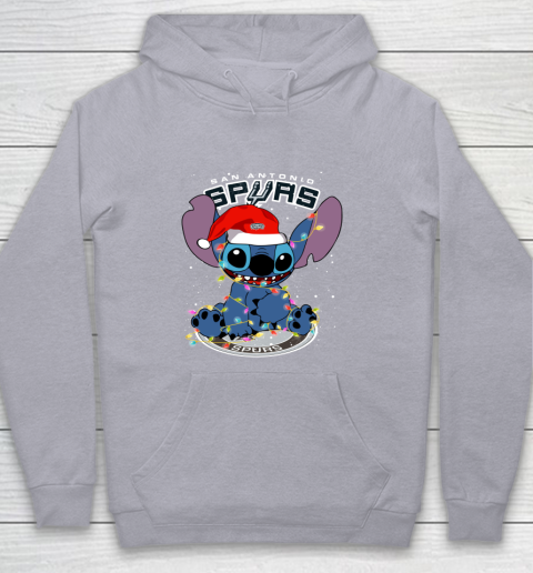 San Antonio Spurs NBA noel stitch Basketball Christmas Youth Hoodie 4