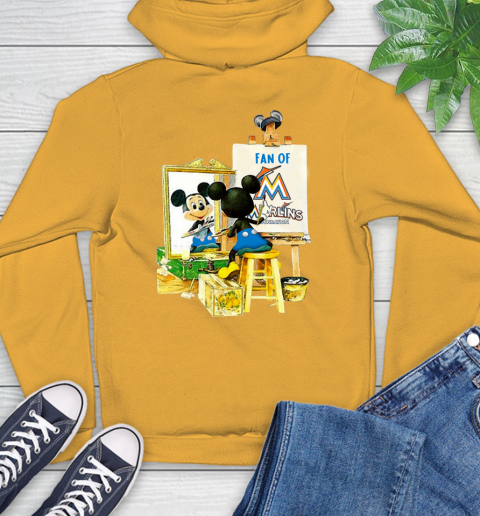 MLB Baseball Miami Marlins Mickey Drawing Shirt 14