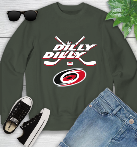 NHL Carolina Hurricanes Dilly Dilly Hockey Sports Youth Sweatshirt 10