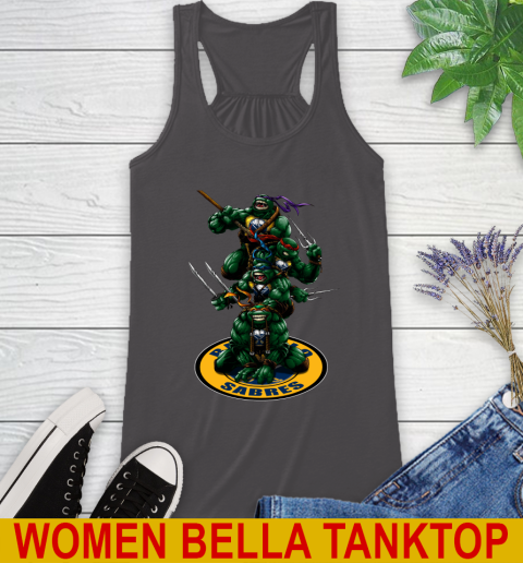 NHL Hockey Buffalo Sabres Teenage Mutant Ninja Turtles Shirt Racerback Tank 12