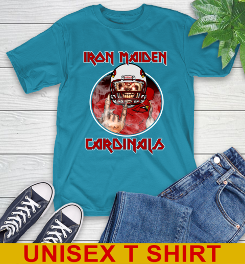 Arizona Cardinals Nfl Football Iron Maiden Heavy Metal Band Shirt T Shirt Tee For Sports