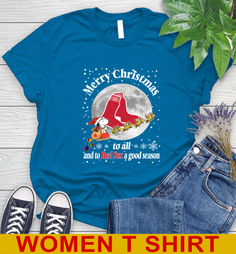 Boston Red Sox Merry Christmas To All And To Red Sox A Good Season MLB Baseball Sports Women's T-Shirt 8