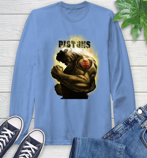 Detroit Pistons NBA Basketball Hulk Marvel Avengers Sports Long Sleeve T-Shirt 12