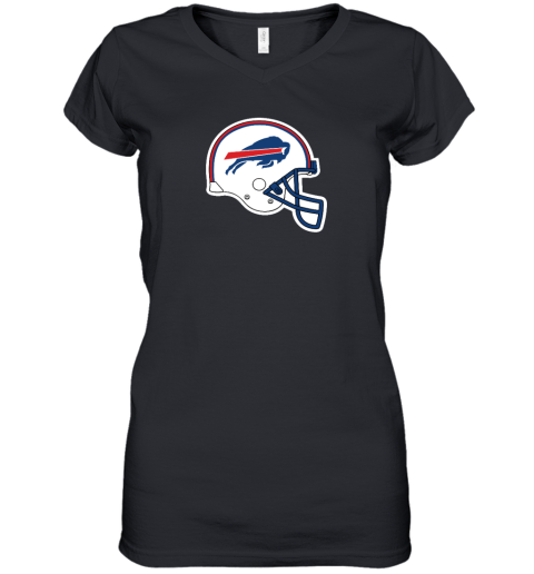 Buffalo Bills Helmet Women's V-Neck T-Shirt