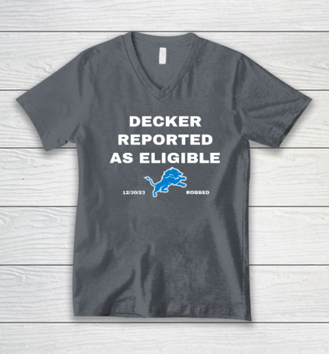 Decker Reported As Eligible V-Neck T-Shirt 3