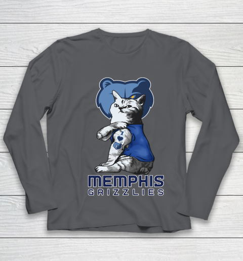 NBA Basketball My Cat Loves Memphis Grizzlies Youth Long Sleeve 6