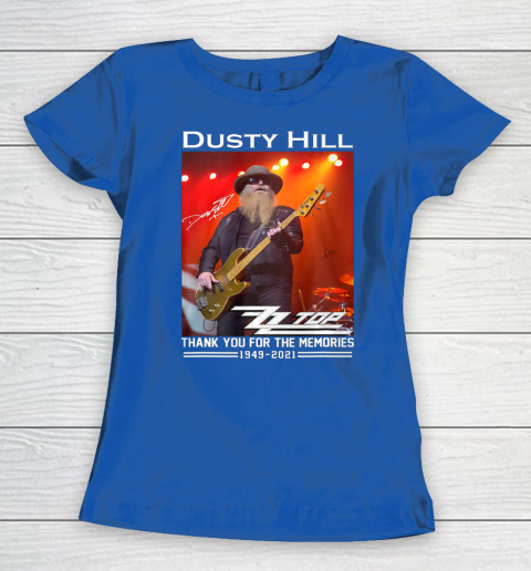Dusty Hill Thank You For Memories Women's T-Shirt 8